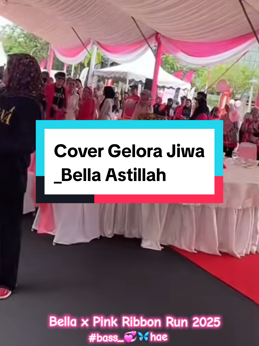 cantiknya yayang Bella🫠🤍#bellaastillah #syedsaddiq #pinkribbonrun2025 #wanita #nona 