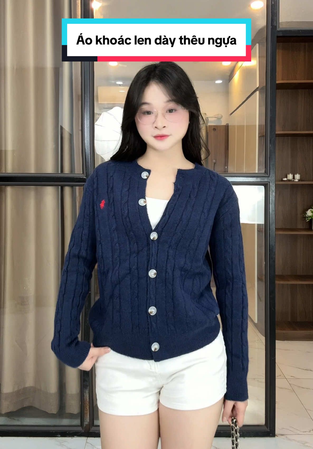 Áo này chất len dày hàng l1 siêuuuu đẹp #aolen #aokhoaclen #aolenvanthung #aokhoaccardigan #phuongsunny 