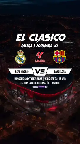 Jadwal Real Madrid vs Barcelona El Clasico #fottball #ElClasico #laliga #realmadrid  #barcelona 