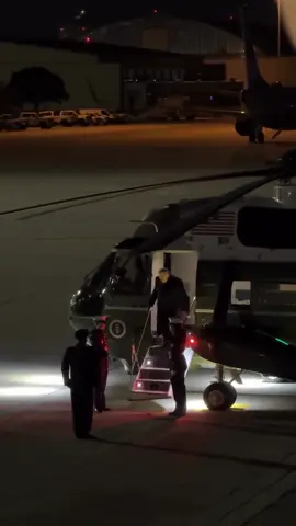 President Donald J Trump departing Marine One tonight for Air Force One at Joint Base Andrews to travel to Asia (Malaysia, Japan & South Korea), for a BIG meetings with important countries! @potus @realdonaldtrump @teamtrump @whitehouse 📸: @margomartin 🇺🇸🇺🇸🇺🇸🇺🇸🛩️
