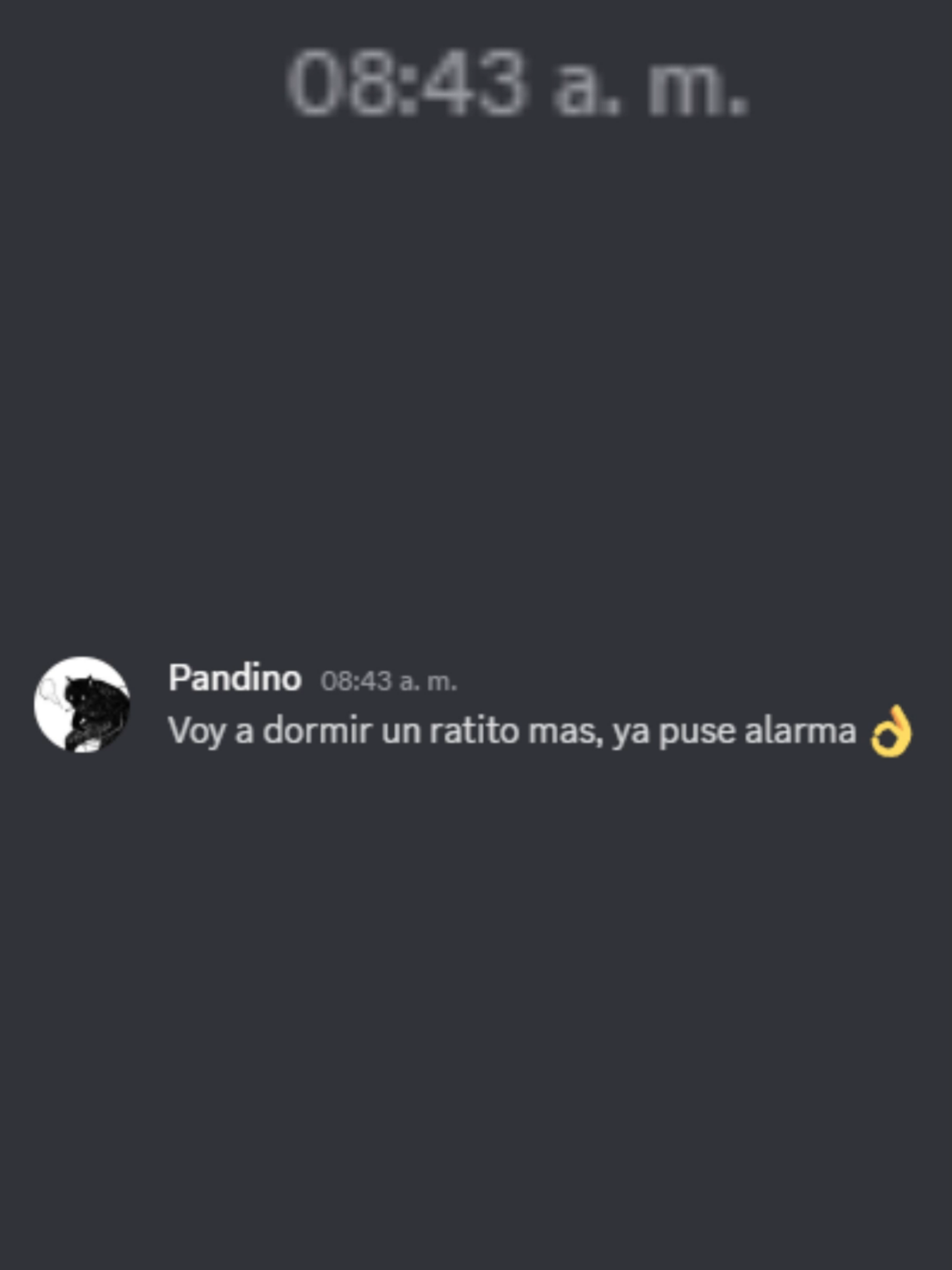 Solo quería dormir una hora mas 🫠⏰#comedia#humor #pandino #dormir #discord