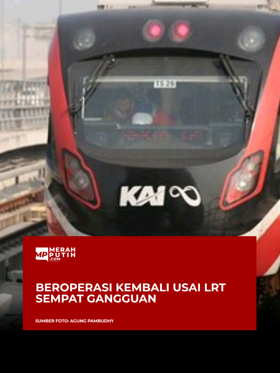Sudah beroperasi kembali, usai LRT Jabodebek sempat alami gangguan Pengelola LRT Jabodebek menjelaskan ada permasalahan pada kelistrikan dan itu berdampak ke seluruh perjalanan LRT Jabodebek. Dalam video yang beredar di media sosial tampak sejumlah penumpang sempat berjalan kaki keluar dari kereta LRT untuk menuju stasiun terdekat. Pengelola LRT Jabodebek memohon maaf atas gangguan perjalanan yang terjadi. #lrt #newsmerahputih #merahputihcom #viral 
