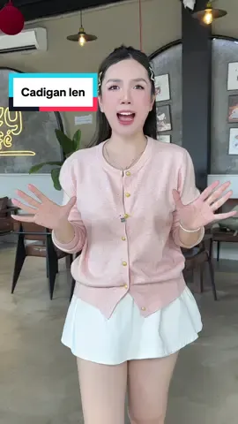 Cadigan len hồng tiêu #trangchoichang25 #thoitrangnu #cadigan #cadiganlen #thoitrang 
