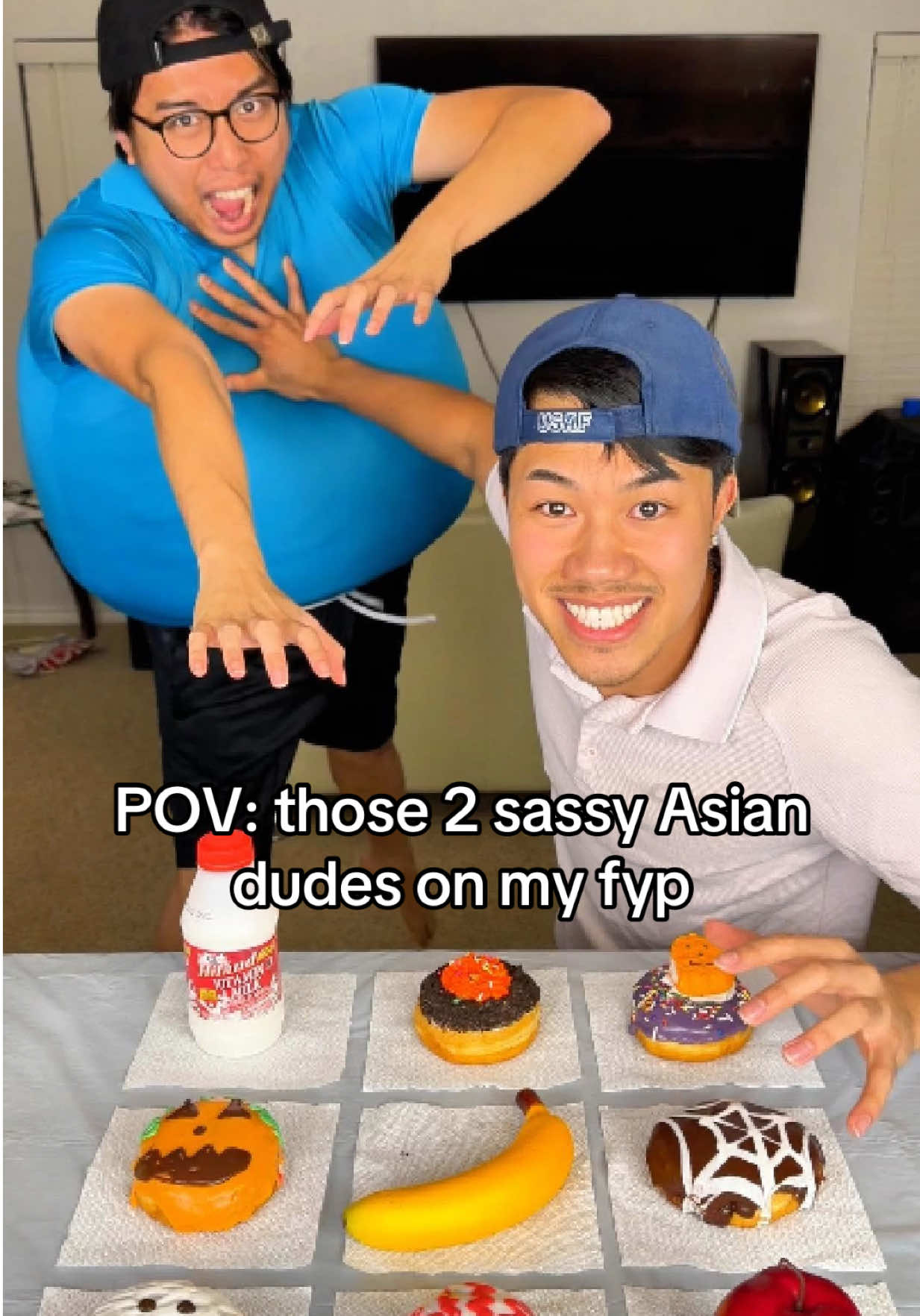 Grab the Halloween Donut 🎃 #fyp #foodchallenge #funny #donut #andytng28 