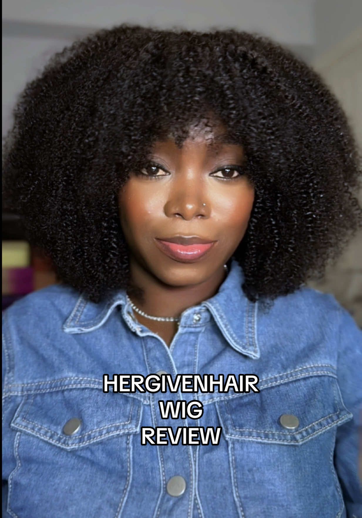 Would you rock this wig that looks like natural hair? Wig from @hergivenhair . Use code tkbuki for some discount. Same wig link in my byo @hergivenhair.shop  #wigtok #wiginstall #naturalhair #curlyhair #hergivenhair 