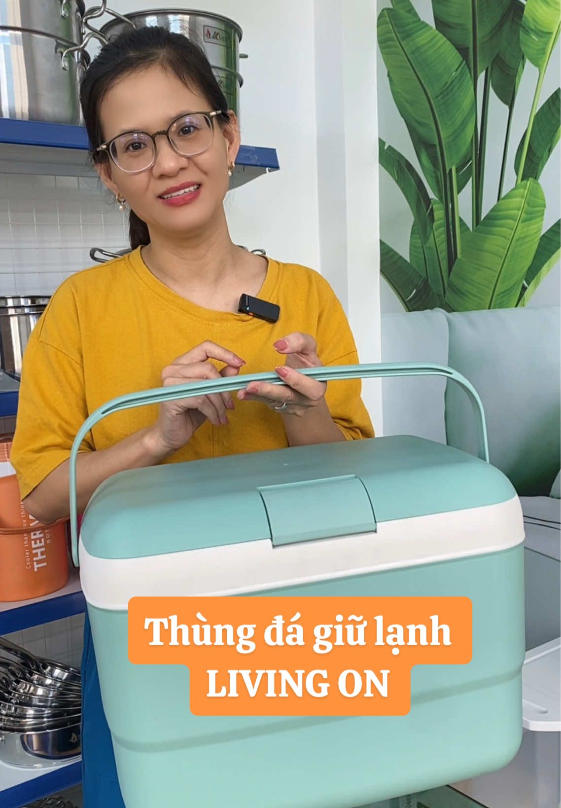 Thùng đá giữ lạnh Living on #giadungphuclong #saleluongve #thungda #binhdagiunhiet #livingon 