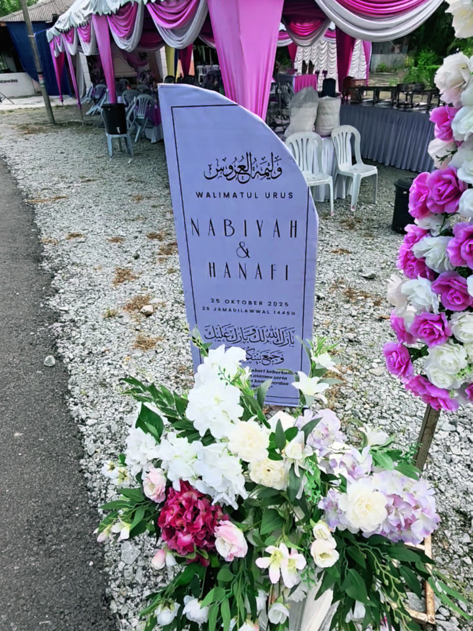📍Wedding of Nabiah +. Hanafi  Banting Moga berbahagia hingga ke akhir hayat TQ for having us...  Slot 2026 kita dah open tau... Hot2 date jan- june 2026 cepat2 booking... #candywallmurah #fyppppppppppppppppppppppp #wedd 