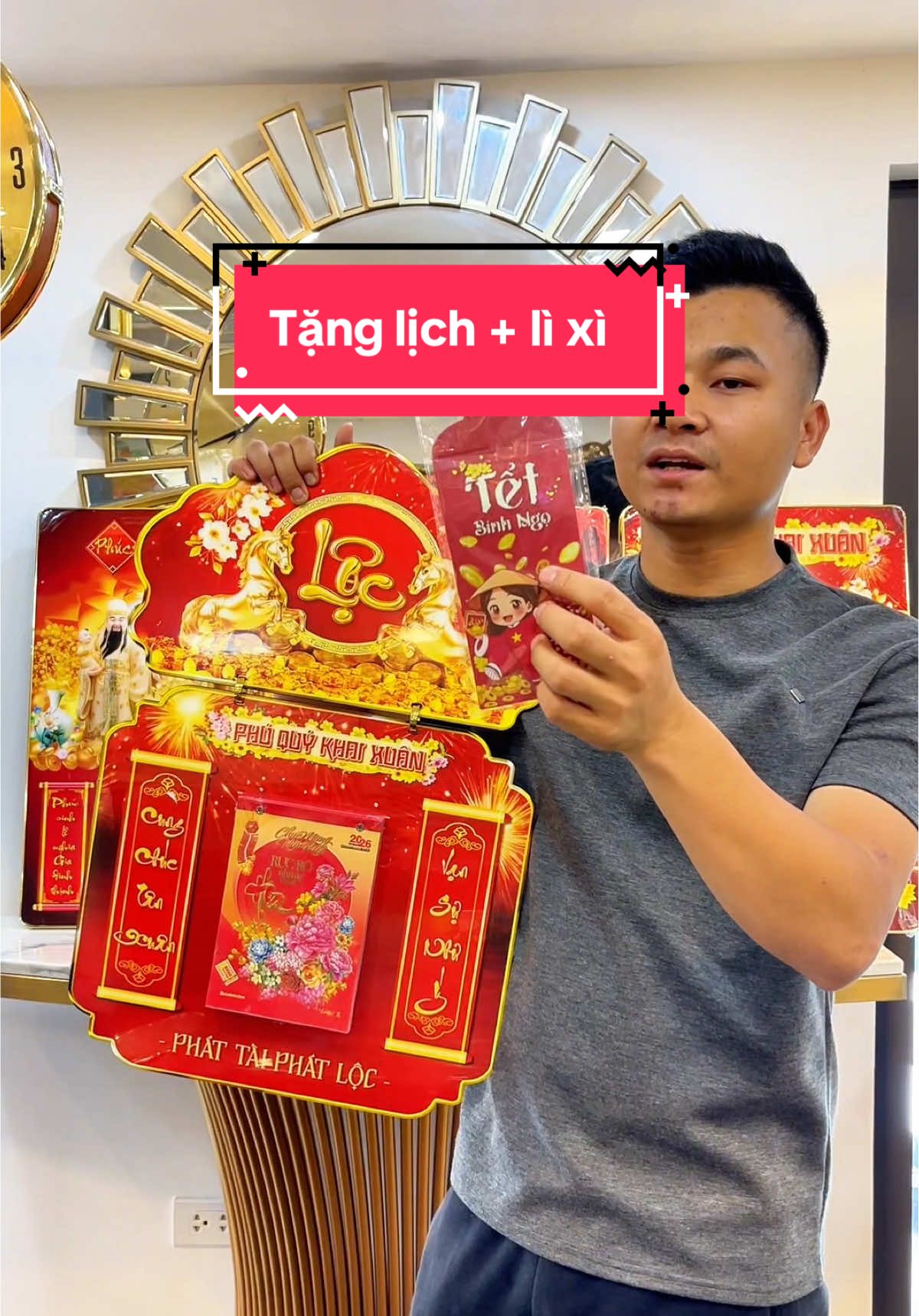 Lịch Tài Lộc phong thuỷ năm 2026 cao cấp tặng 7 lì xì #lichtet #maihuyenanh 