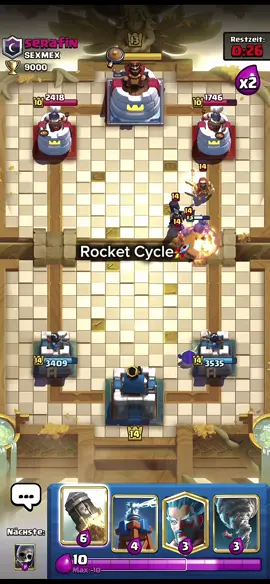 mastered Rocket Cycle the hardest deck🚀 #clashroyale #cr #gameplay 