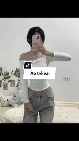 Áo trễ vai#aokieu #aotrevai #aoxinh #dothudong 
