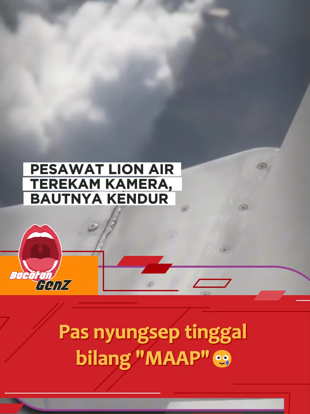 Lion Air akhirnya buka suara soal video viral baut kendur di sayap pesawat rute Bangkok–Chiang Mai. Maskapai menjelaskan, kondisi tersebut disebabkan oleh getaran dan turbulensi udara, bukan kerusakan struktural. Pesawat dipastikan aman dan layak terbang. #LionAir #BeritaViral #FaktaKela #Penerbangan #fypage #BeritaTerkini #bacotangenz #updates #foryoupage #fyp #genzie #update #Viral #foryou  #BeritaHariIni