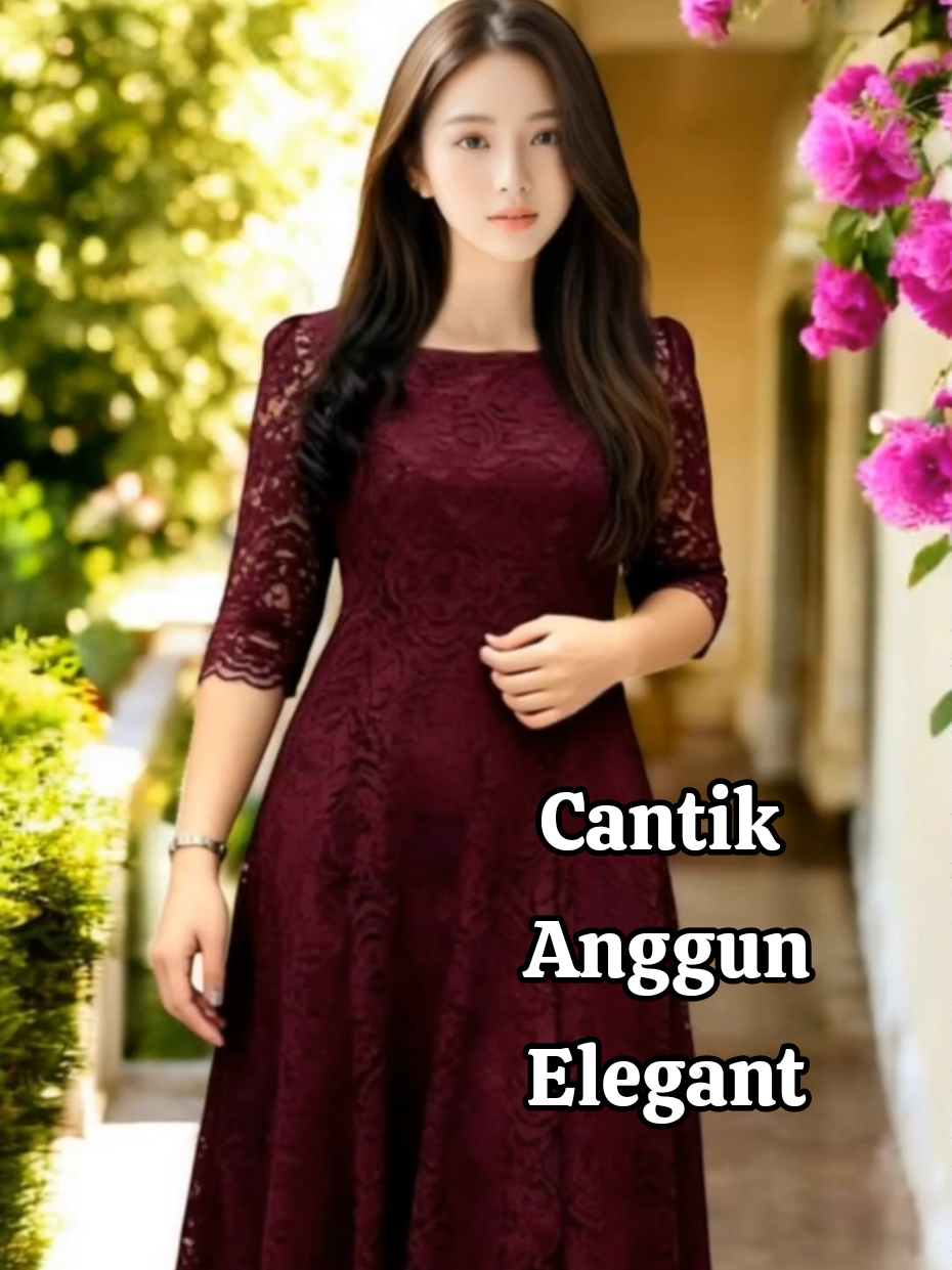 Dress brukat elegant  #dress #dresskondangan #dresscantik #dresses  #dressgereja 