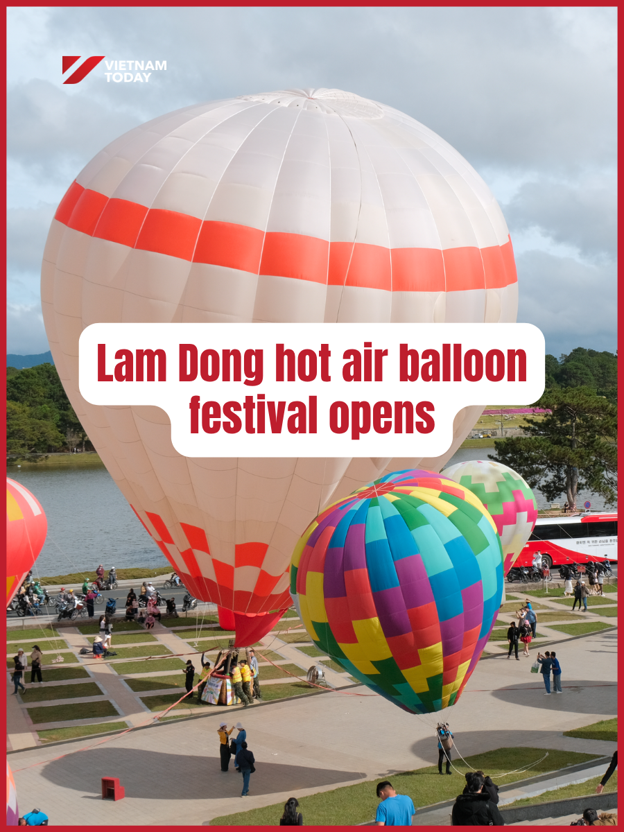 The Lâm Đồng Hot Air Balloon and Art Festival 2025 opened on 24 October at Lâm Viên Square in Đà Lạt. With the theme 
