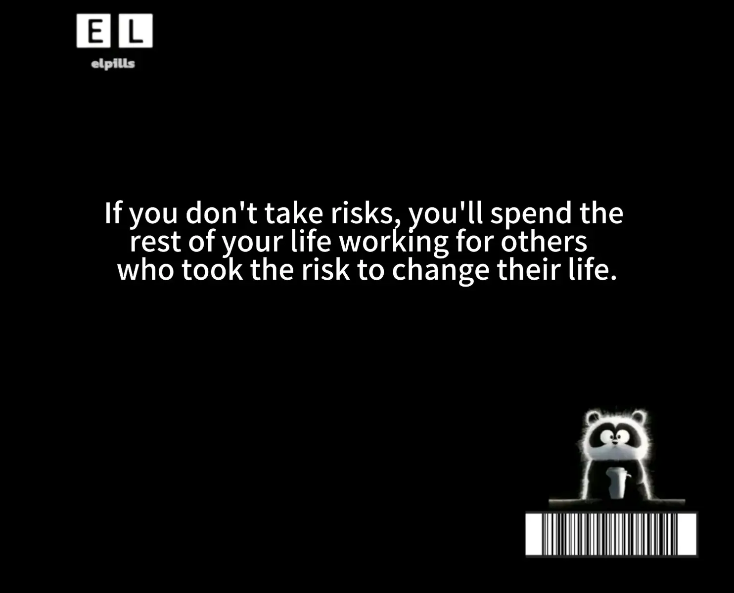 #takerisk #mindsetquote #mentality #dailyquotes #elpills 