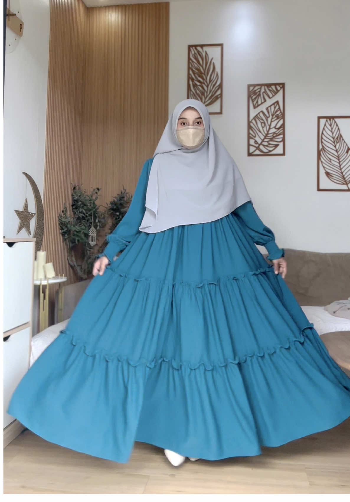 Lebih suka perpaduan warna hijab yg mana guys ? #fyp #outfitideas #dresssyari #foryoupage 