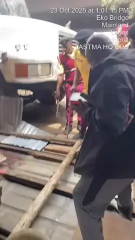 LASTMA APPREHENDS SIX “ONE-CHANCE” SYNDICATES, RECOVERS 77 STOLEN PHONES, 2 POS MACHINES, AND OTHER ITEMS UNDER IJORA BRIDGE, LAGOS. In a decisive and meticulously coordinated enforcement operation reflective of the Lagos State Government’s unflinching commitment to public safety, environmental restoration, and crime deterrence, the Lagos State Traffic Management Authority (LASTMA) on Thursday, 23rd of October, 2025 apprehended six suspected members of a notorious “one-chance” syndicate operating beneath the Ijora Bridge corridor of Lagos. The arrest, effected during a joint inter-agency enforcement exercise targeted at dismantling illegal garages and parks operated by commercial transporters, as well as the removal of unauthorized shanties and criminal hideouts around Apapa Road, Costain, and Ijora under bridge, yielded substantial recoveries. Confiscated items included 77 assorted mobile phones, 2 POS machines, multiple wristwatches, and other personal effects believed to have been forcibly taken from unsuspecting commuters and pedestrians. The operation, led by the Special Adviser to the Governor on Transportation, Honourable Sola Giwa, featured a strong coalition of enforcement operatives drawn from the Nigeria Police Force, Mobile Police (MOPOL), Lagos State Task Force, Lagos State Environmental Sanitation Corps (LAGESC), and the Nigerian Army. Preliminary investigations have revealed that the Ijora under-bridge axis had long served as a criminal enclave, accommodating miscreants, illegal traders, and “one-chance” syndicates who specialize in orchestrated theft, violent assaults, and dispossession of innocent citizens. The area had also evolved into a clandestine storage hub for stolen valuables and contraband goods. The General Manager of LASTMA, Mr. Olalekan Bakare-Oki, commended the professional synergy among all participating enforcement agencies, describing the exercise as a demonstration of inter-agency cooperation at its best. #lagos #lastma #nigeria  #nigeriantiktok  #mopol 