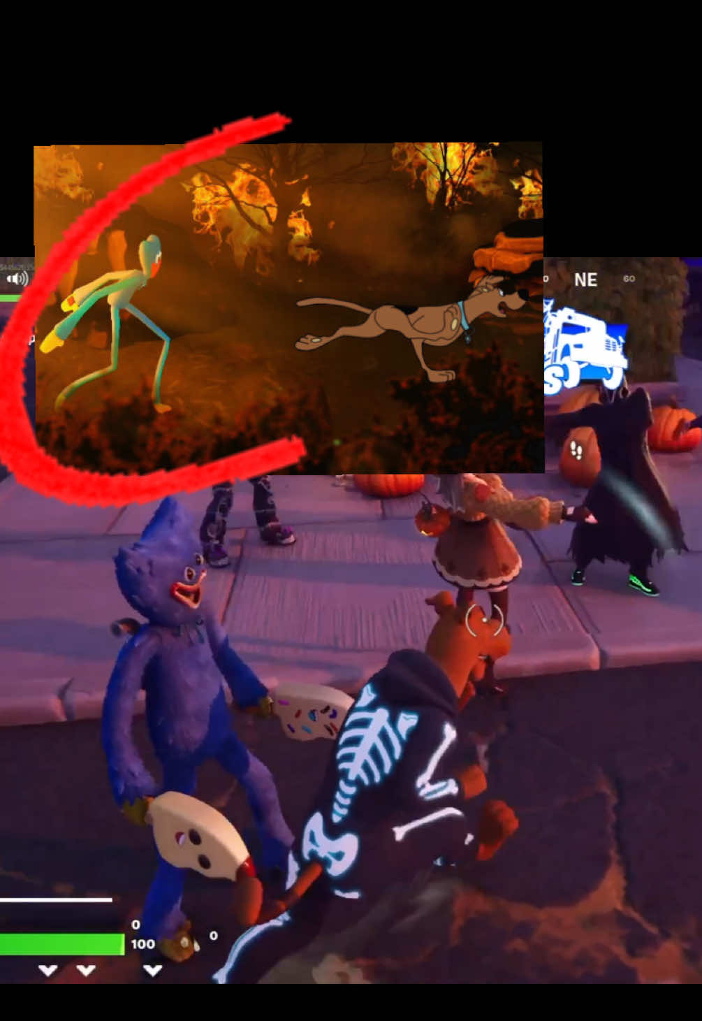 this tuff in fortnitemares #scoobydoo #huggywuggy #fortnite