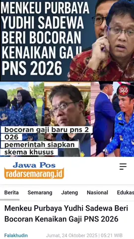 purbaya yudhi sadewa pastikan pns akan dapat kenaikan gaji lagi#asn2026 #purbayayudhisadewa 