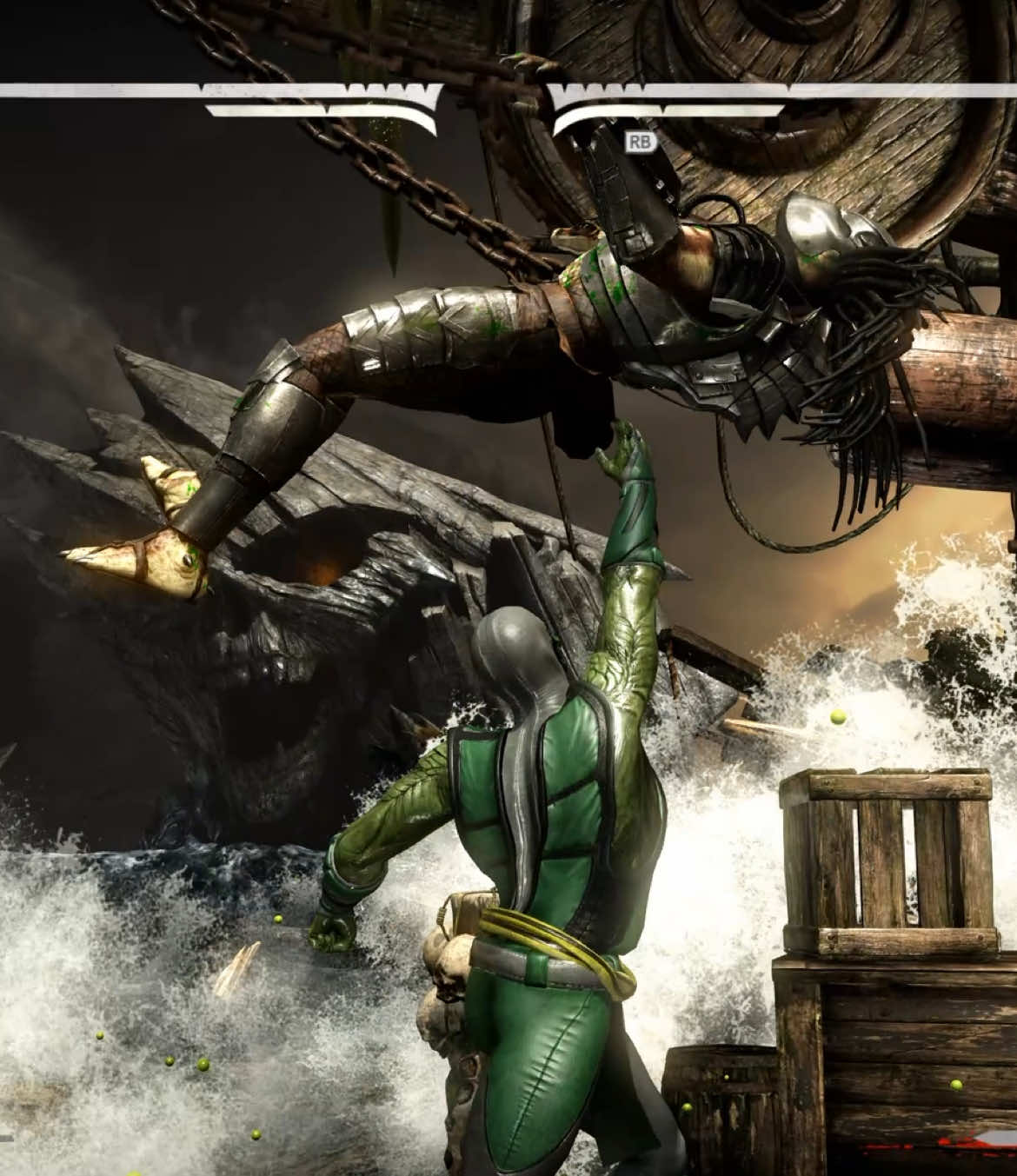 Replying to @IDK Above Average Nimble Combo #mortalkombatx #mkx #reptile #nimble #ilgenowski 