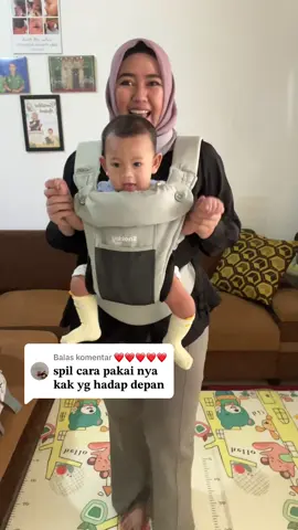 Membalas @❤❤❤❤❤ Gini Cara pakai hadap depan gendongan Ethan Series dari @Snobby Baby 😘 #gendonganmshape #gendonganbayi #snobbybaby 