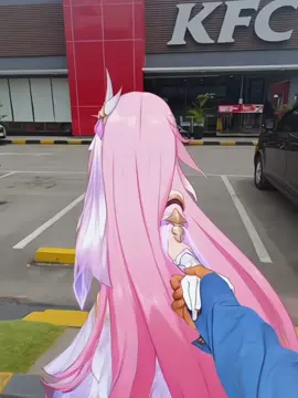 si ayang doyan ayam nampaknya ☺️ #elysia #loveyou #xyzbca #livewithelysia #honkaiimpact3 