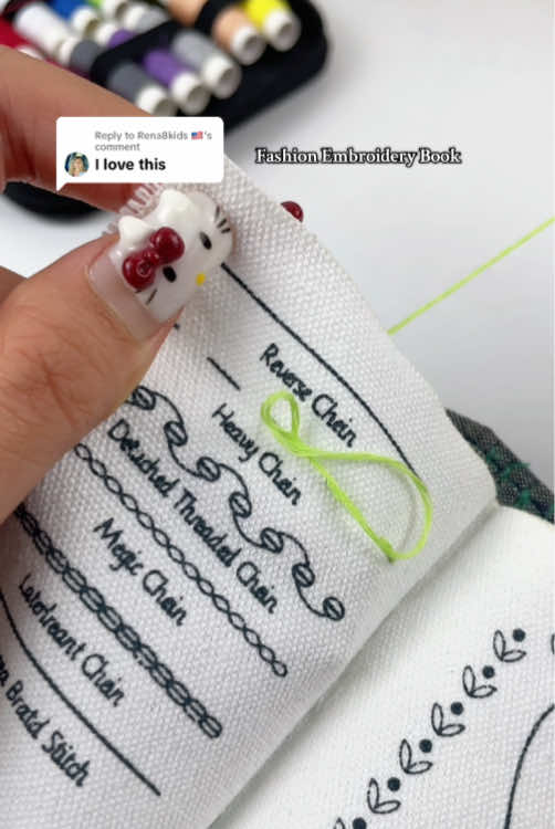 Replying to @Rena8kids 🇺🇸 The all-fashion embroidery book is suitable for beginners and enthusiasts to start your embroidery journey! #TikTokShopBlackFriday#TikTokShopCyberMonday #spotlightfinds #embroidery #Fashion 