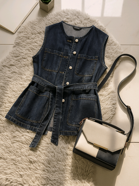 rompi jeans cewek kekinian #rompi#jeans #koreastyle #viraltiktok 