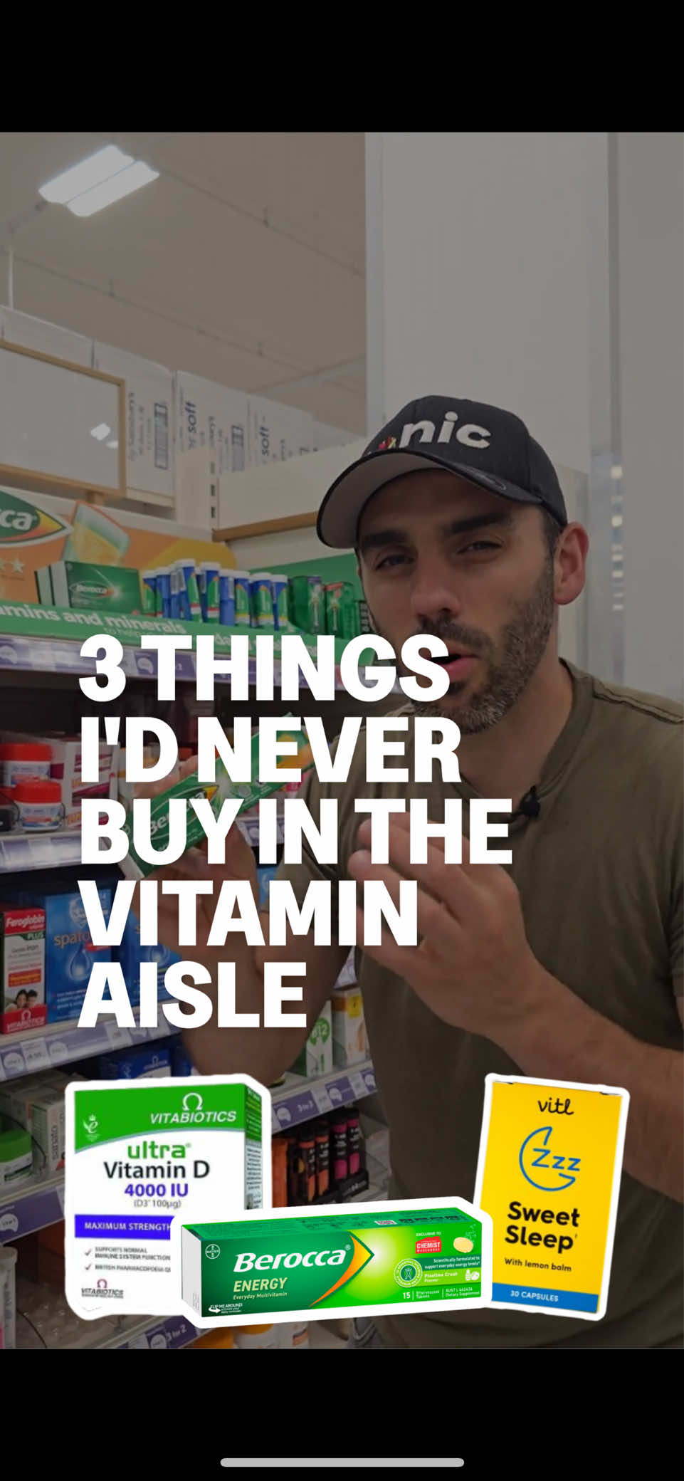 Three things I’d never buy in the vitamin aisle 🙅🏻💊 #health #nutrition #vitamins #healthylifestyle 