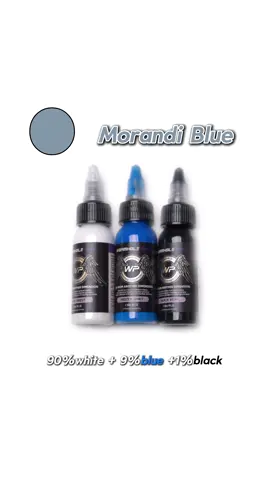 Tattoo Color Guide: Morandi Blue.#wormholetattoo #wormholepro #tattoo #ustattoo #nyctatto #wormhole @WormHole Pro 