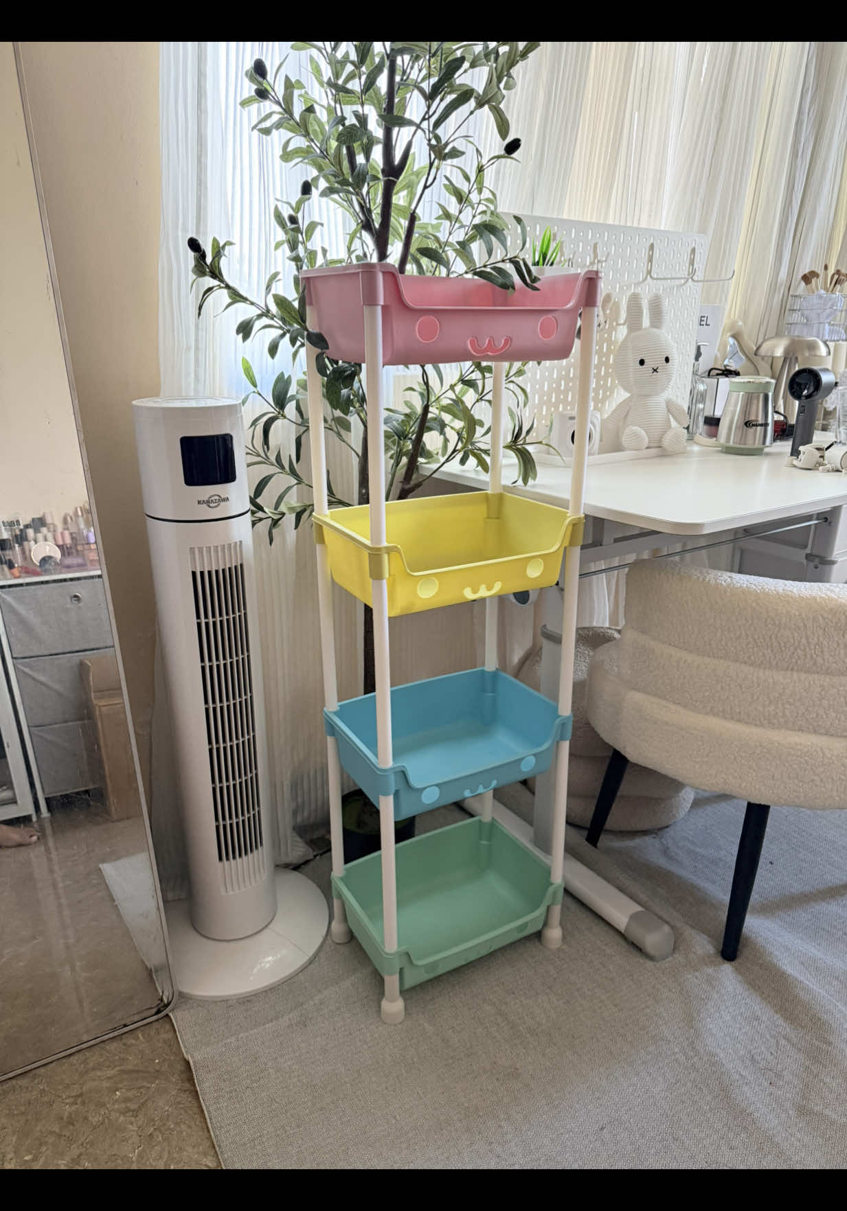 cutie trolley cart / toy organizer!  (˶ᵔ ᵕ ᵔ˶) #trolleycart #toyorganizer #trolleycartorganizer #Trolleyrack #Macarontrolleycart 