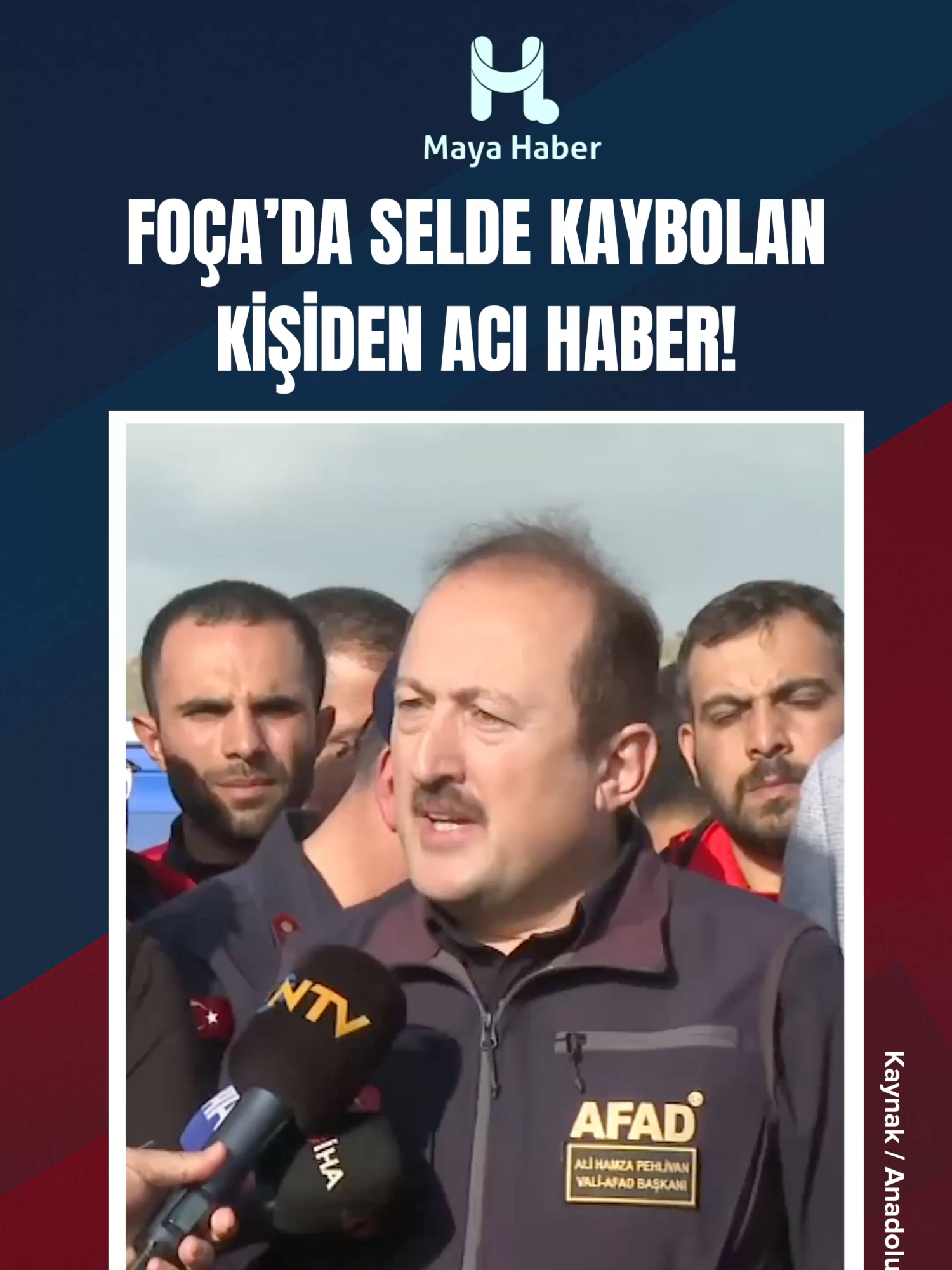 AFAD Başkanı Ali Hamza Pehlivan, İzmir'in Foça ilçesinde yaşanan sağanak sonrası sel sularına kapılan Bülent Kaptanoğlu'nun cansız bedenine çalışmaların üçüncü gününde ulaşıldığını açıkladı . . . . . #sondakika #haberler #haber #gündem #gündemhaberleri #güncelhaberler #sondakikahaberleri #mayahaber #izmirfoça #sel #foçadasel #kayıpkişi #afadbaşkanı #alihamzapehlivan #bülentkaptanoğlu #selfelaketi