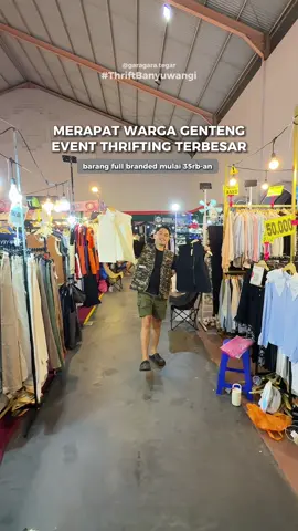 Warga Genteng siap-siap! Event thrifting paling ditunggu akhirnya dateng juga 🔥 Lebih dari 50 tenant thrift ngumpul di satu tempat, barang cowok & cewek super lengkap mulai Rp35rb-an aja Dari hoodie, crewneck, blouse, dress, jaket, celana, kacamata, sepatu, semua ada Ada hiburan, tenant makanan, & live music juga Dan yang paling penting… MASUKNYA GRATIS! Event cuma 10 hari, jadi buruan merapat sebelum kehabisan barang keren😆 ✨ CULTURE EAST MARKET GENTENG @MAKE IT FEST  📍Graha Bhakti Sport Center (Curahketangi Barat, Setail, Genteng) 🗓️ 24 Oktober - 2 November 2025 ⏰11.00-22.00 ➖➖➖➖➖➖➖➖➖➖➖➖➖➖ #CultureEastMarket #ThriftGenteng #ThriftBanyuwangi #EventBanyuwangi #BanyuwangiEvent 