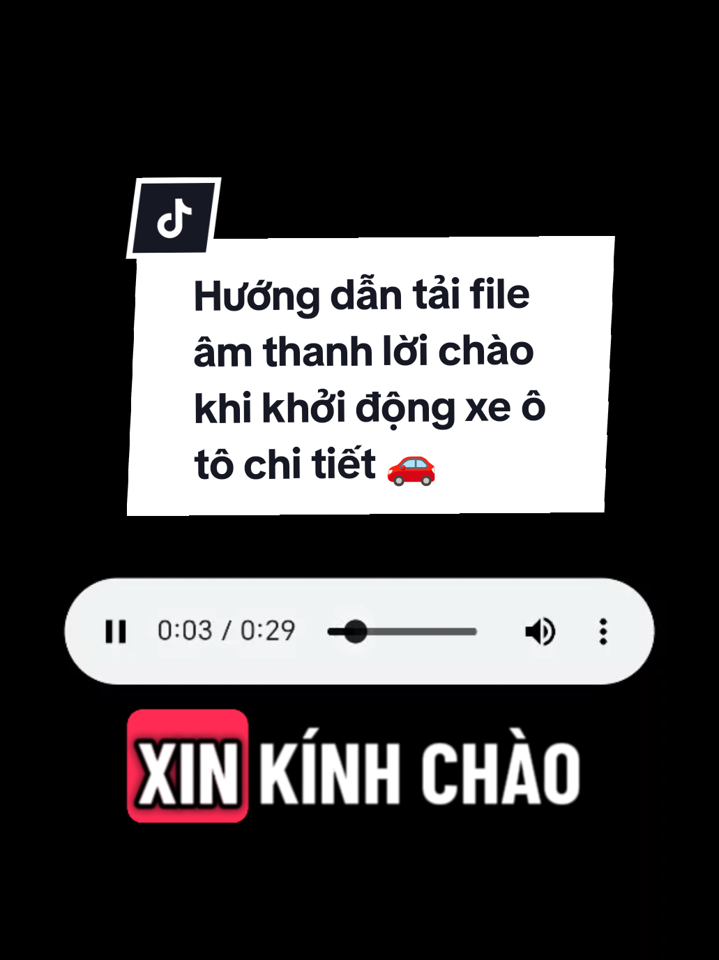 Trả lời @minhngochana Hướng dẫn tải âm thanh lời chào khởi động xe chi tiết đây b #ducphukien #xuhuong #viral #cartrend 