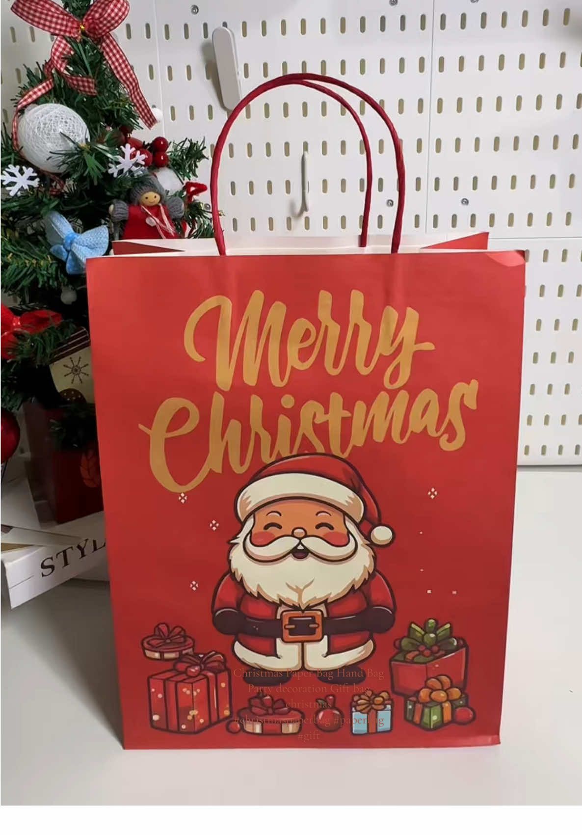 Christmas Paper Bag Hand Bag Party decoration Gift bag christmas  #christmaspaperbag #paperbag #giftbag #gift 