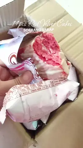 Sobrang sarap red velvet cake! Bibizan Hongyi Q Point Filled Cake #redvelvetcake #cake 