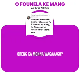 Replying to @anikiemalemone Jerida - O founela ke mang lyrics #jerida #ofounelakemangmanyalo #Lyrics #@lenyalolyrics 
