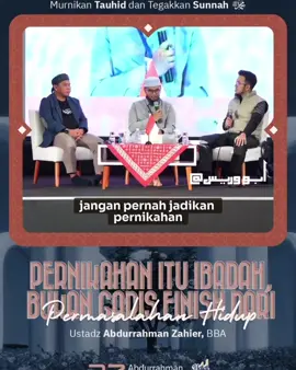 Pernikahan itu ibadah bukan garis finis dari permasalahan hidup #ustadzabdurrahmanzahier #bismillah #repost #shalafushalih #ittiba 