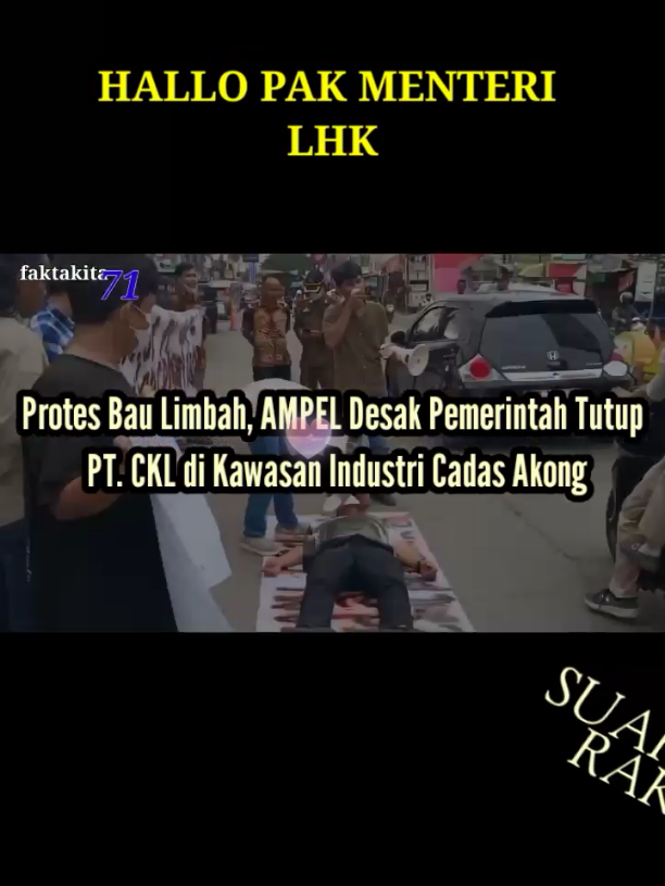 ‎Aliansi Masayarakat dan Mahasiswa Peduli Lingkungan (AMPEL) melakukan aksi unjuk rasa atas dampak bau menyengat operasional industri limbah berbahaya dan beracun (B3) berupa oli oleh PT. Cheng Kai Lie yang berada pada kawasan industri akong, Kabupaten Tangerang, Provinsi Banten.(24/10/2025) ‎ ‎Unjuk rasa yang diikuti oleh puluhan mahasiswa dan masyarakat itu dilaksanakan dengan tertib dijalan Mauk depan Kantor Kecamatan Sepatan, pada Kamis,23 Oktober 2025. ‎ ‎Koordinator aksi Kholid Sapei, mengungkapkan bahwa pencemaran lingkungan yang telah terjadi dan berdampak serius pada kesehatan masyarakat perlu mendapatkan tindakan serius Pemerintah dan Aparat penegak hukum.