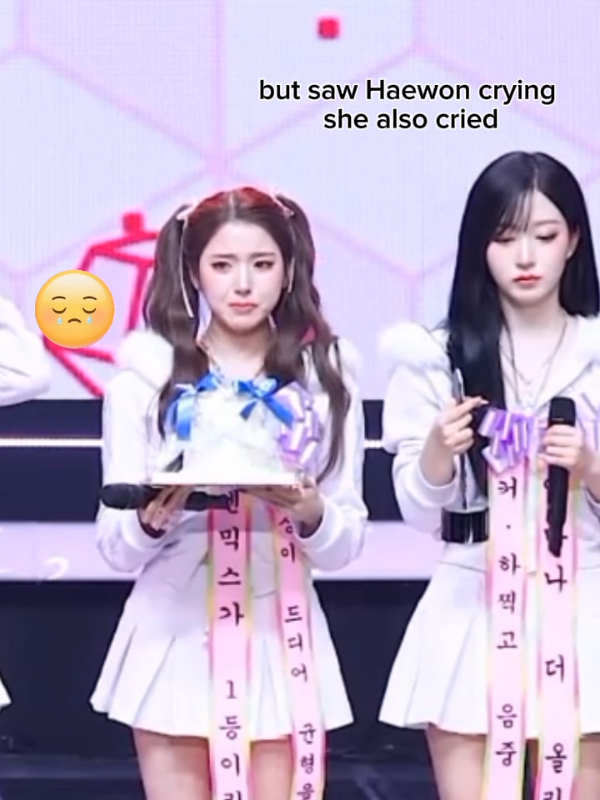 our fake maknae🥹 haewon gabisaa kalo ngak buat ngakak😭 #nmixx #jiwoo #haewon 