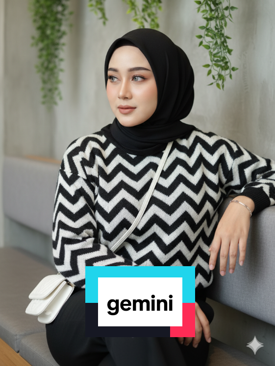 pesona hitam putih  #efekcantik #ai #gemini 
