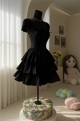 korean sexy black halter summer beach party dress#foryoupage #dress #bismillahfyp #fypシ゚ 