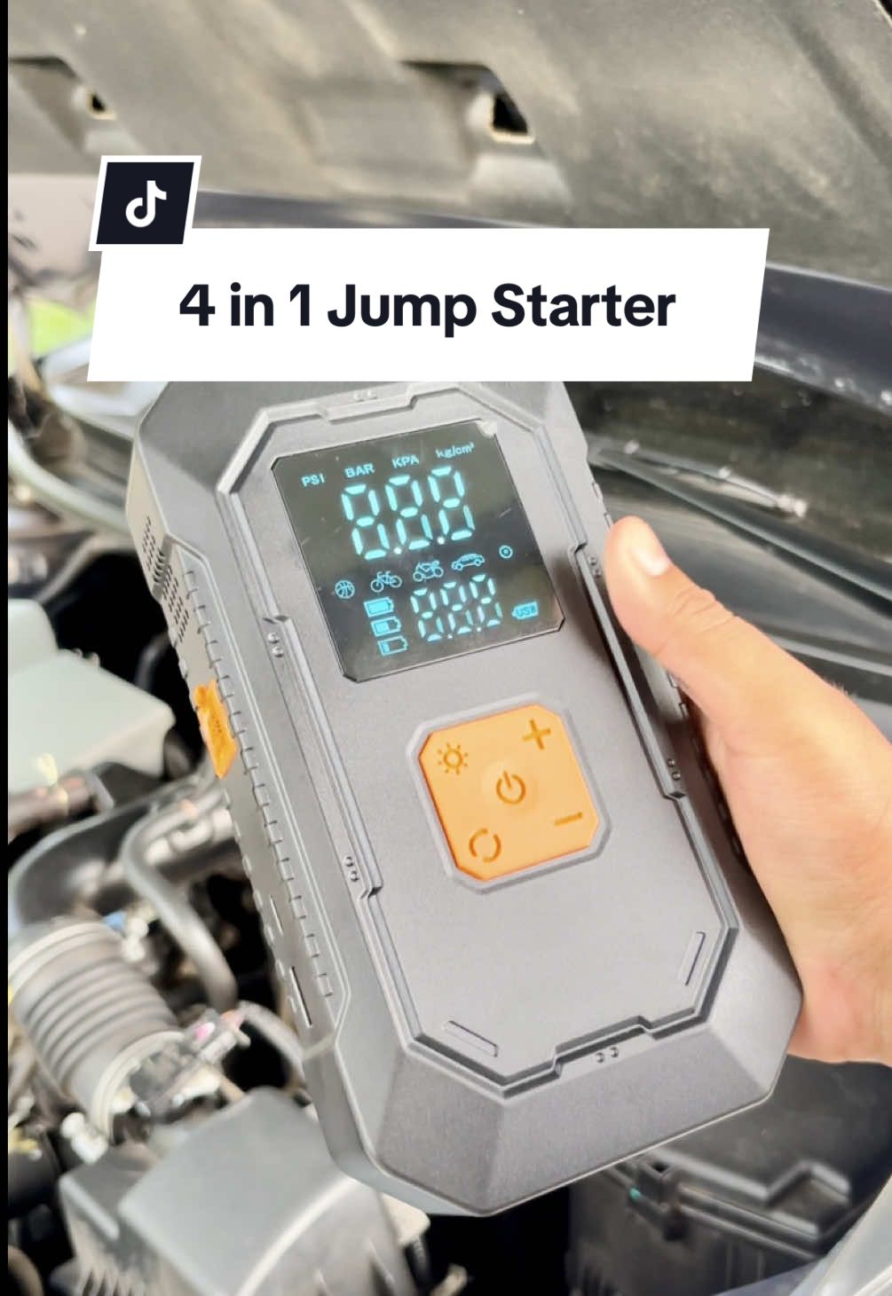 4 in 1 Jump Starter for Car Motorcycle #car #cars #jumpstarter #caressentials #carcare 