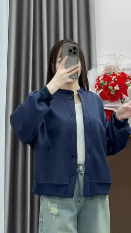 Áo Khoác Nỉ Cardigan Nữ Basic Cài Cúc #aokhoacni #aocardigan #thoitrangnu #phoidoxinh #xuhuong 