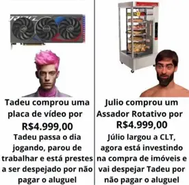 o que vale mais uma placa de vídeo ou um assador rotativo???#jogos #viraltiktok #game #gameplay #meme 