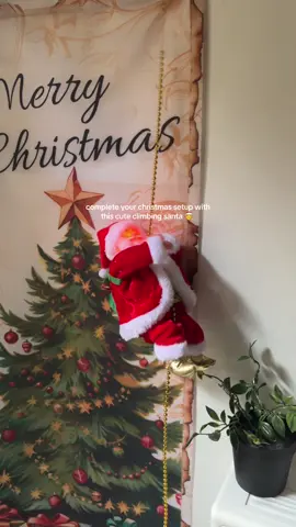 complete your christmas setup with this cute climbing santa 🎅  #christmastiktok  #santaclaus #climbingsantaclaus #LaPuraCrema #fyp 