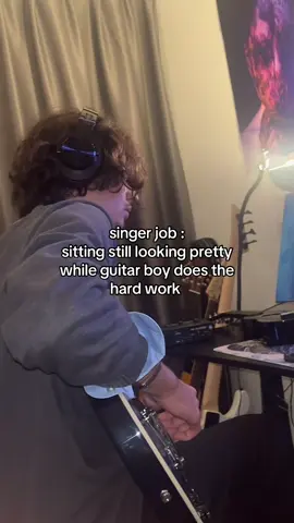 and obviously recording vocals… #relatable #band #upcoming #funny #musician 