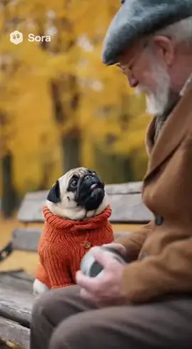 Мопс и снюс #мопс #pug #sora #ai #рек 