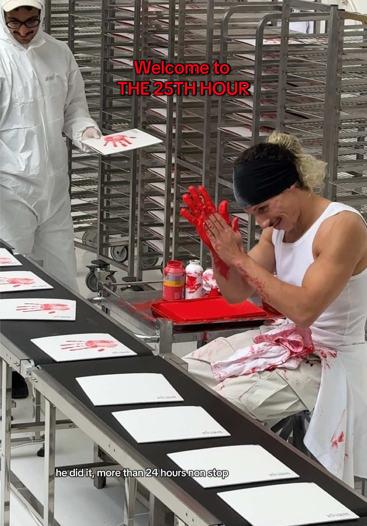 He did it!! Welcome to THE 25TH HOUR !!  An art performance by Rilès 