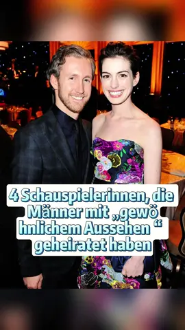 4 Schauspielerinnen, die Männer mit „gewöhnlichem Aussehen“ geheiratet haben#hollywood #celebrity #annehathaway #salmahayek #scarlettjohansson 