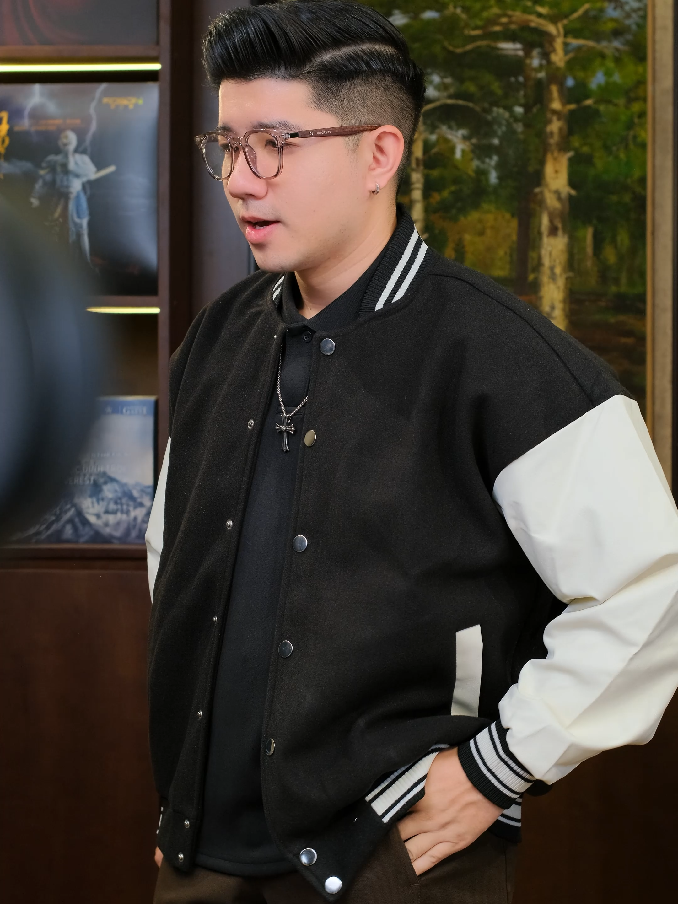 Áo khoác varsity basic bán chạy dạ 2 lớp #minhcuan #thoitrangnam #varsity #aovarsity #aokhoac